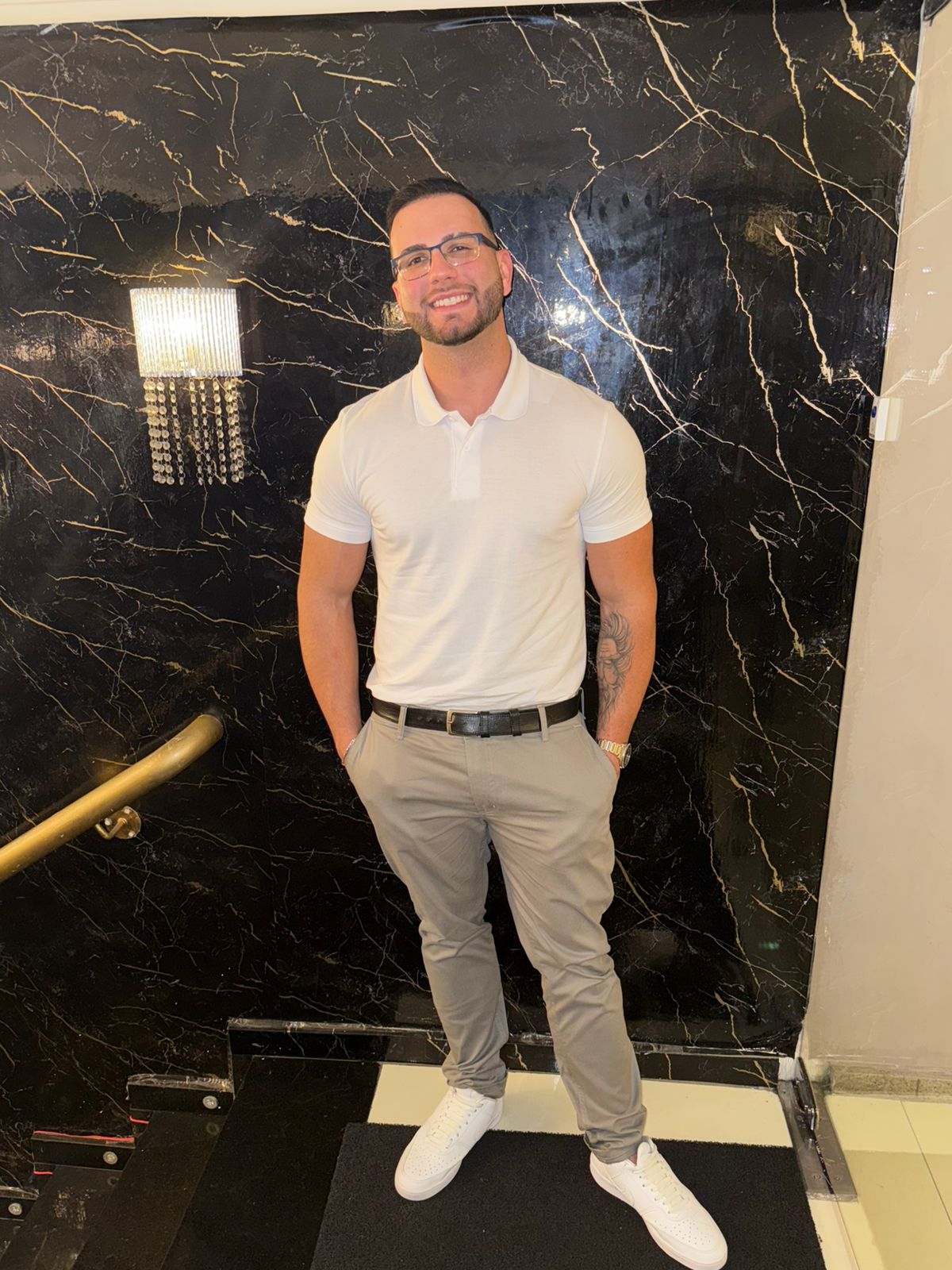 Foto de Matteo, seu personal trainer